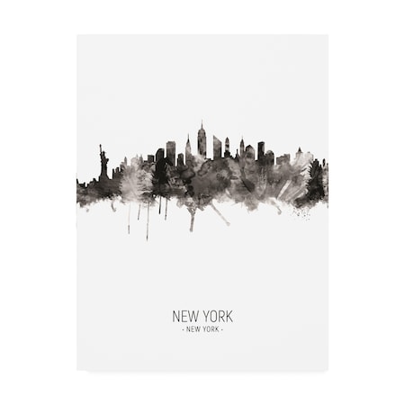 Michael Tompsett 'New York City Skyline Portrait II' Canvas Art,24x32